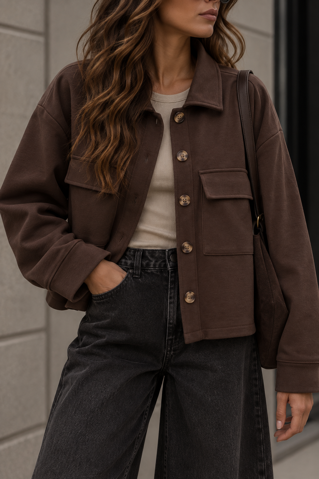 LOCKERE SOFT JACKE mit Taschen - versch. Farben
