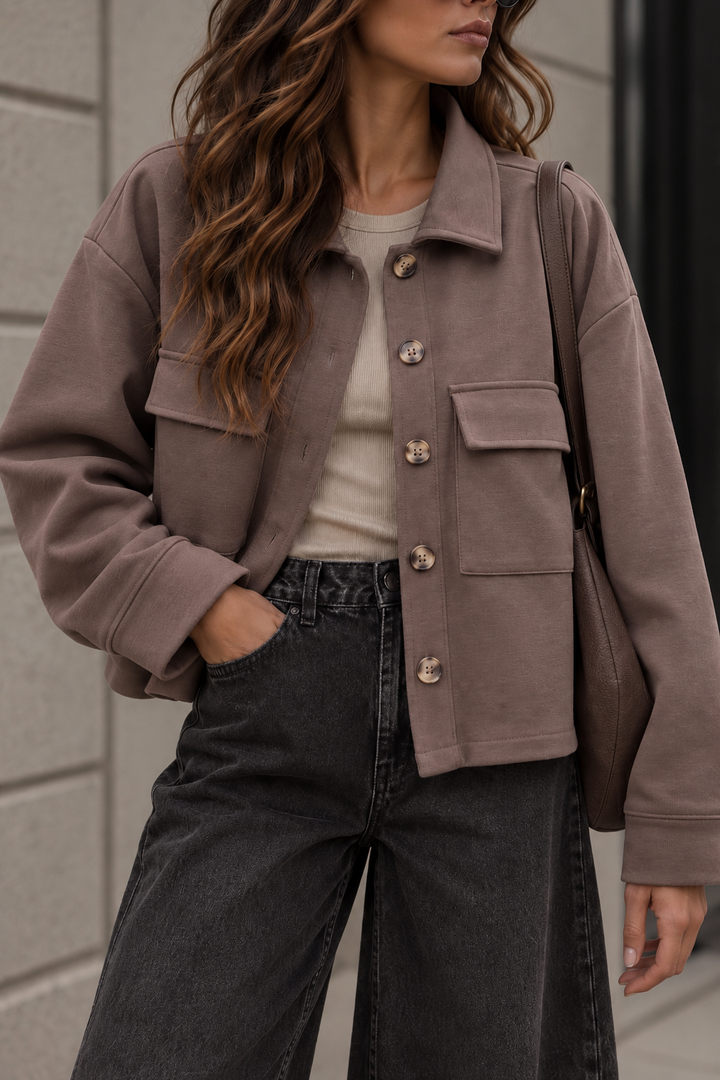 LOCKERE SOFT JACKE mit Taschen - versch. Farben