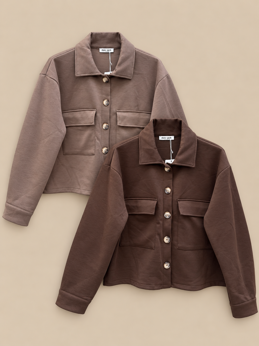 LOCKERE SOFT JACKE mit Taschen - versch. Farben