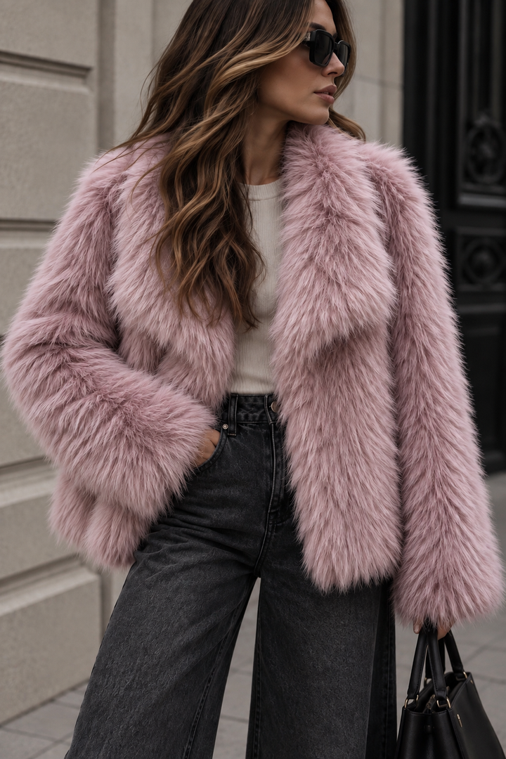 KUNSTFELL JACKE MELL - versch. Farben