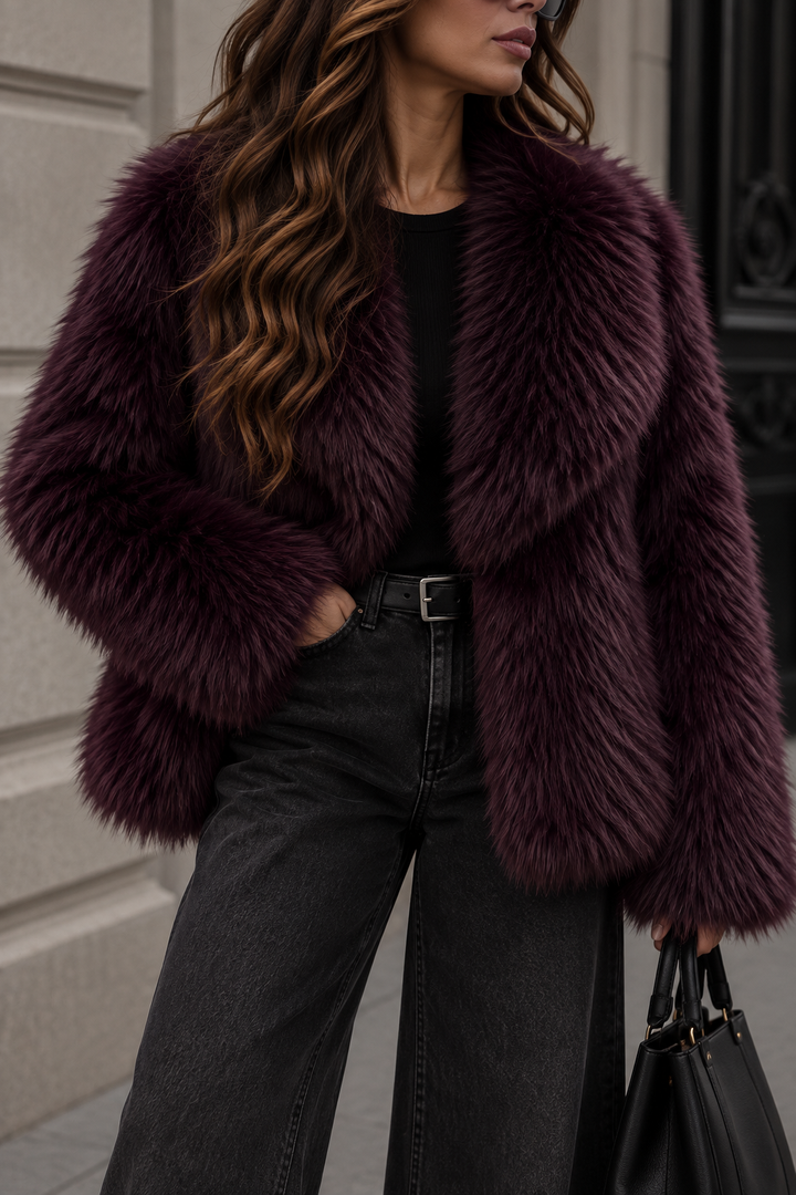 KUNSTFELL JACKE MELL - versch. Farben