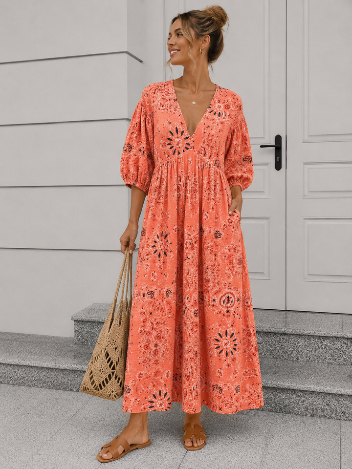 PAISLEY MUSSELIN SOMMERKLEID - Versch. Farben