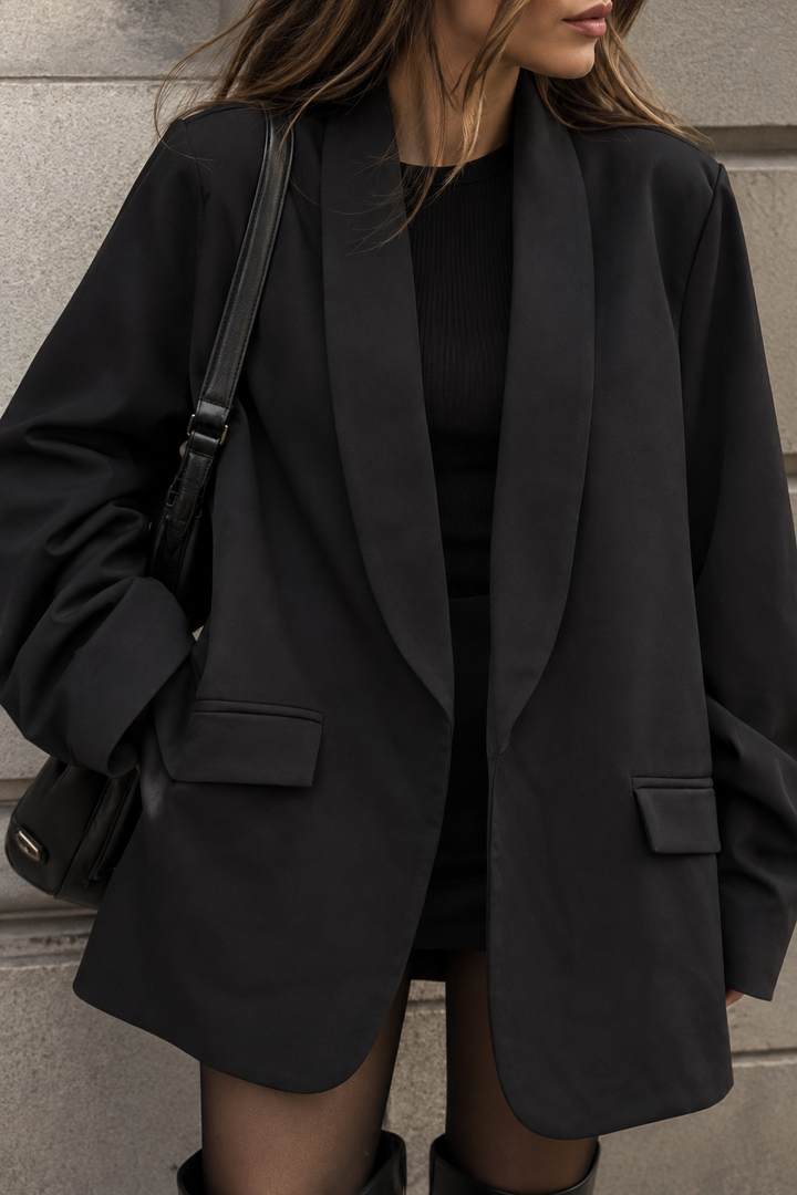 BASIC BLAZER mit Raffung - versch. Farben