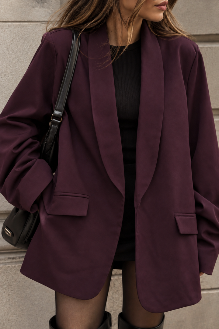 BASIC BLAZER mit Raffung - versch. Farben
