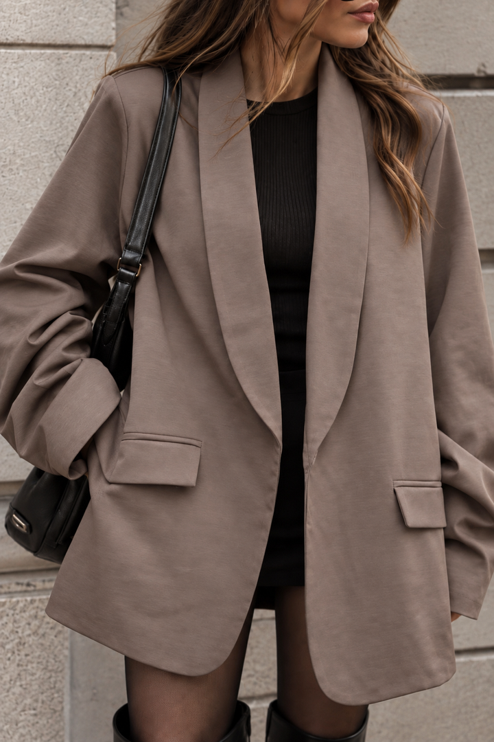 BASIC BLAZER mit Raffung - versch. Farben
