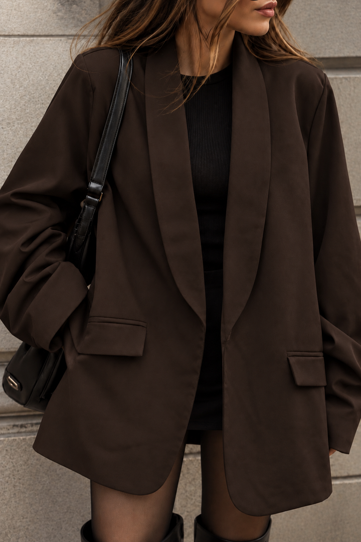 BASIC BLAZER mit Raffung - versch. Farben