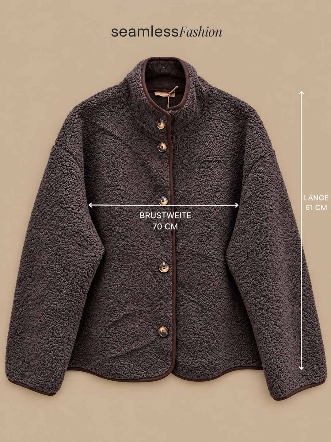 TEDDY JACKE RALF - dunkelgrau