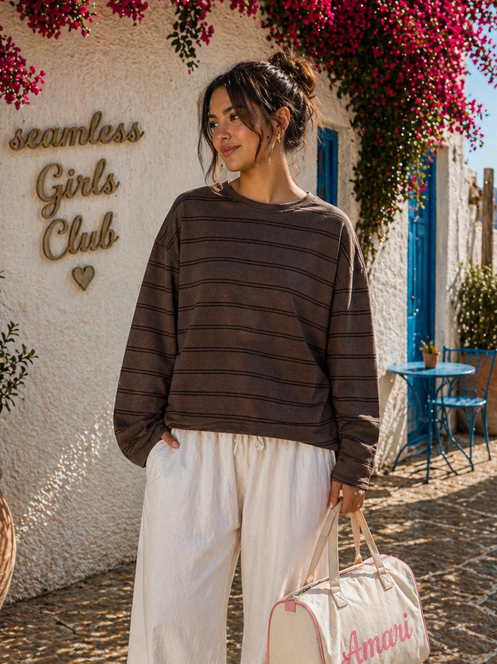 STREIFEN LONGSLEEVE KATY - versch. Farben