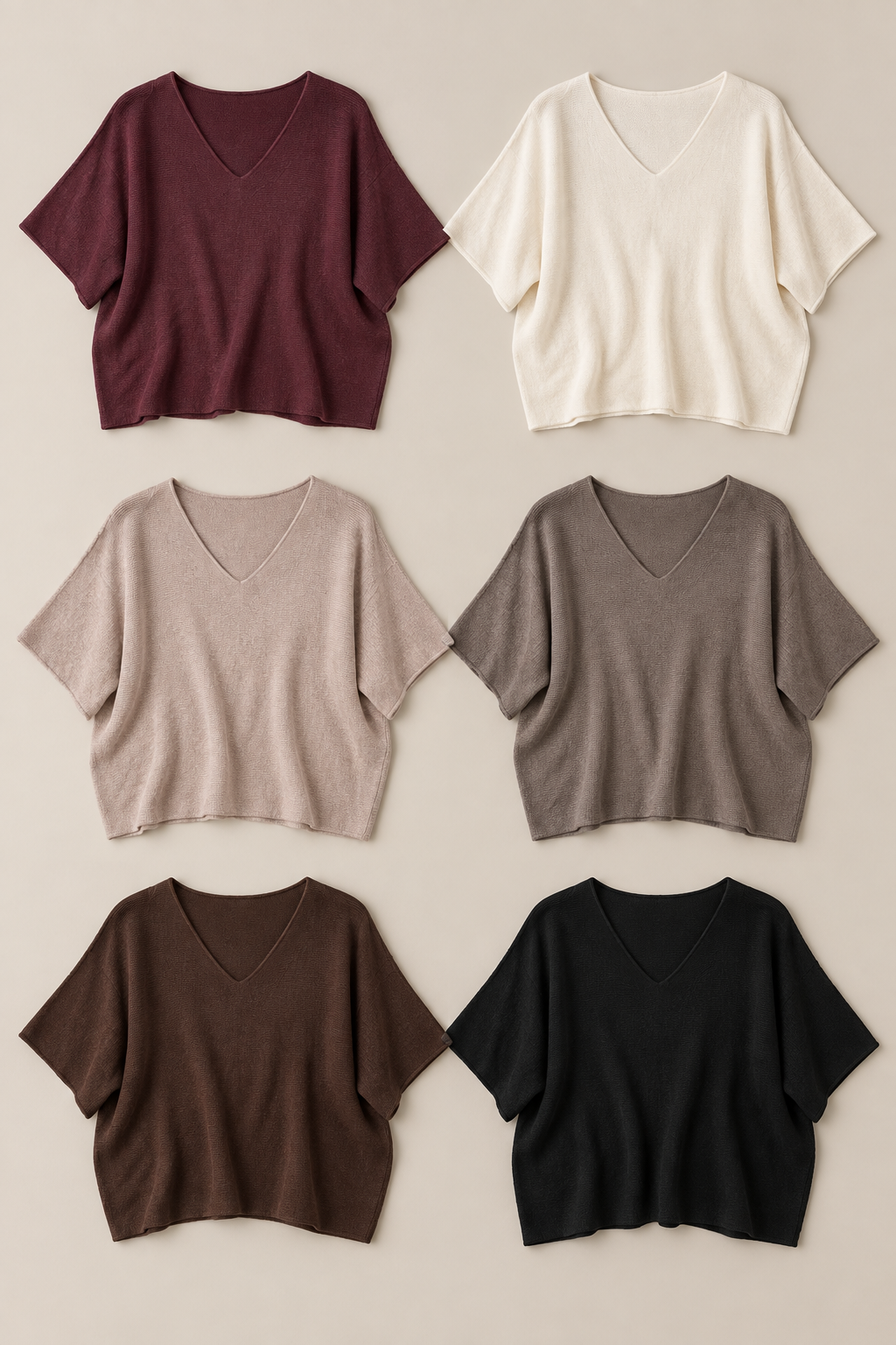 KURZARM STRICK T-SHIRT MELLA - versch. Farben