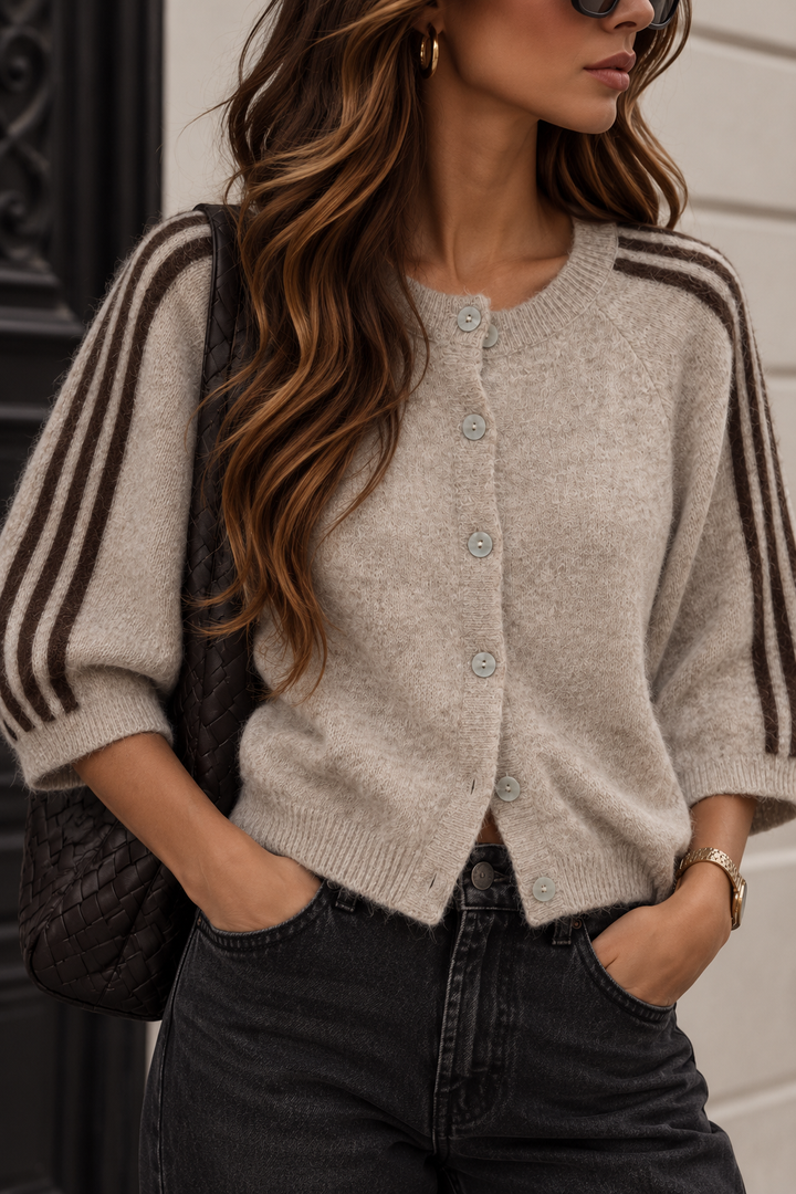STRICKJACKE LEVEL STRIPE - versch. Farben