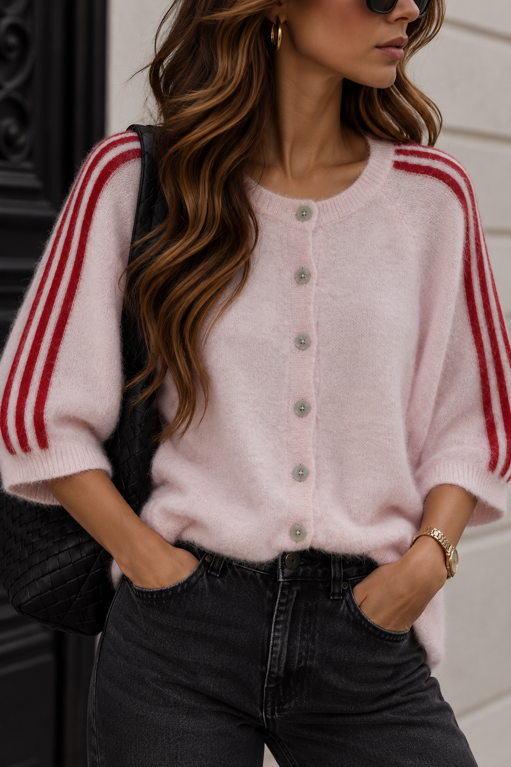 STRICKJACKE LEVEL STRIPE - versch. Farben