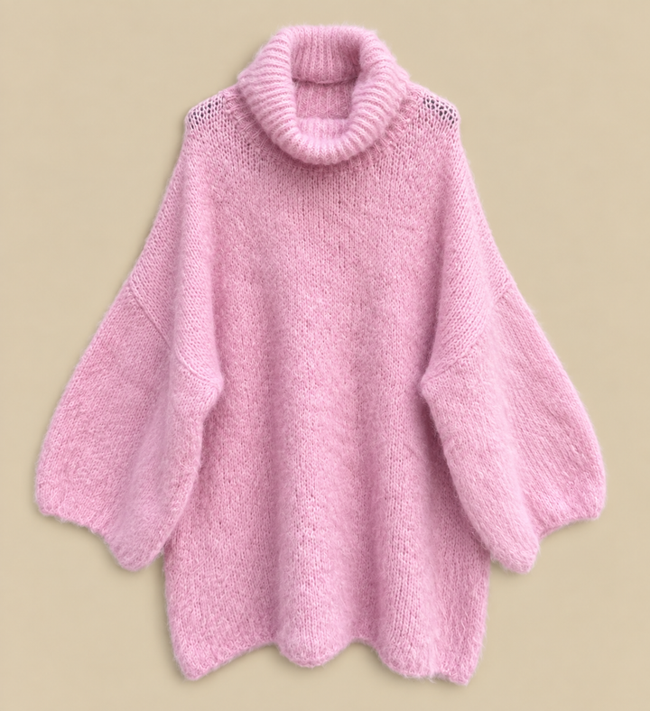 COZY ROLLKRAGEN LONGPULLOVER - versch. Farben