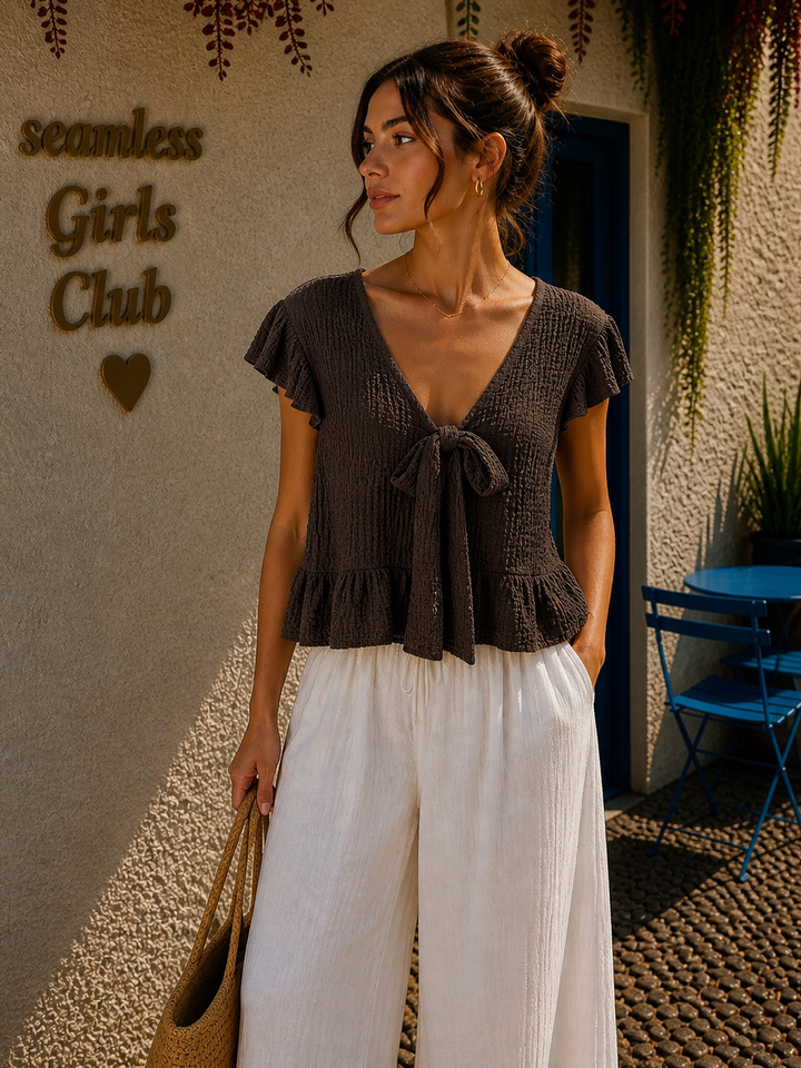 SWEETY CREPE BLUSE - Versch. Farben