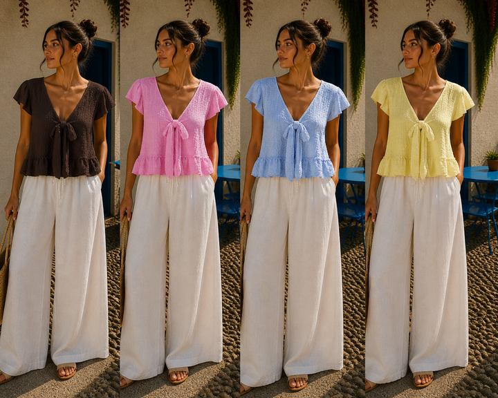 SWEETY CREPE BLUSE - Versch. Farben