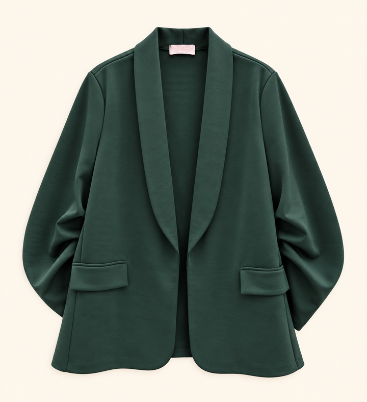 OVERSIZE CURVY BLAZER mit Raffung - versch. Farben