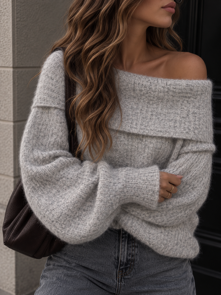 OFF SHOULDER STRICKPULLOVER ME - Versch. Farben