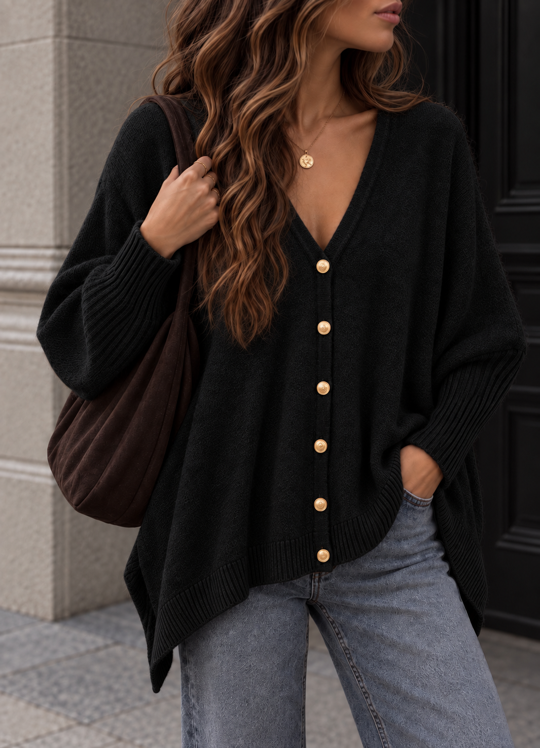 SOFT OVERSIZE STRICKJACKE MADRID - versch. Farben