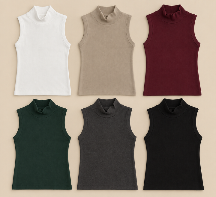 THERMO TOP mit Stehkragen - versch. Farben