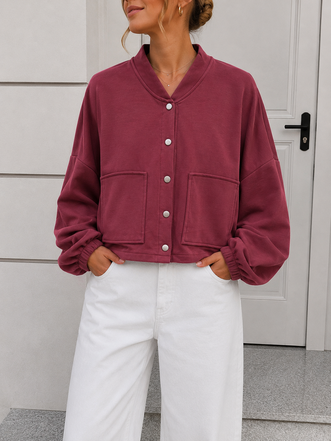 KURZE SOFT JACKE - versch. Farben