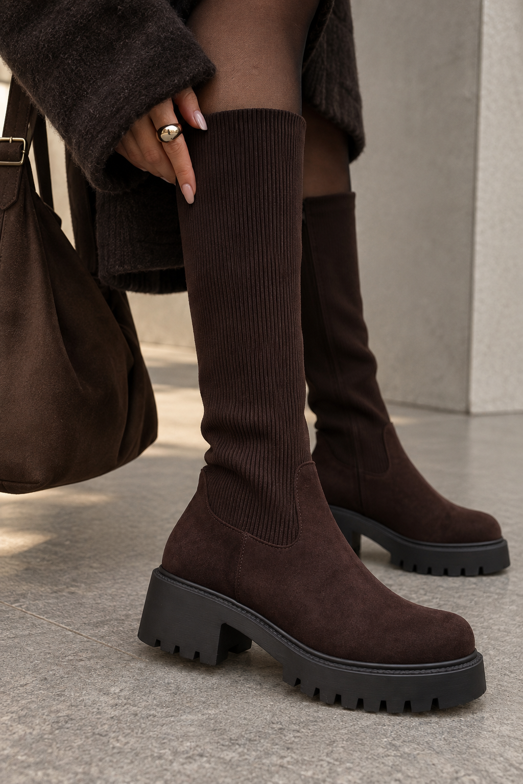 STOCKHOLM KNIT STIEFEL - Versch. Farben