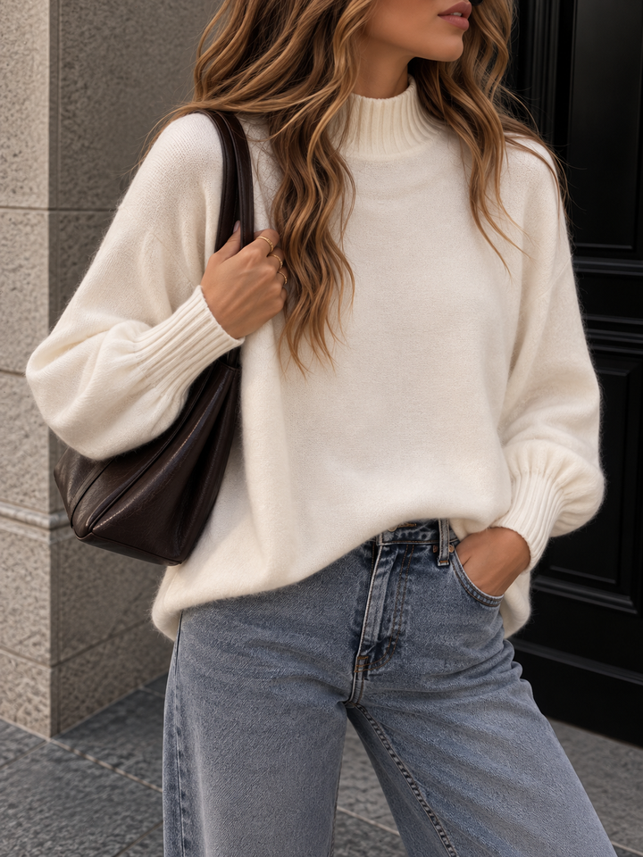 PULLOVER JACKY mit Stehkragen