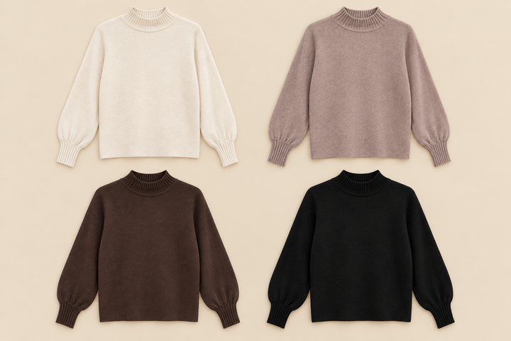 PULLOVER JACKY mit Stehkragen