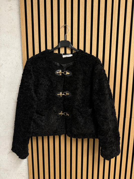 BOUCLE JACKE CHIC - schwarz