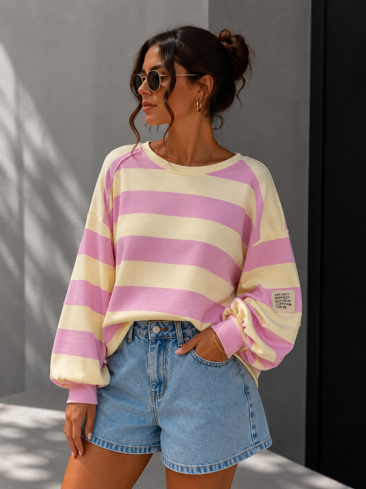 CANDY STREIFEN SWEATSHIRT - versch. Farben