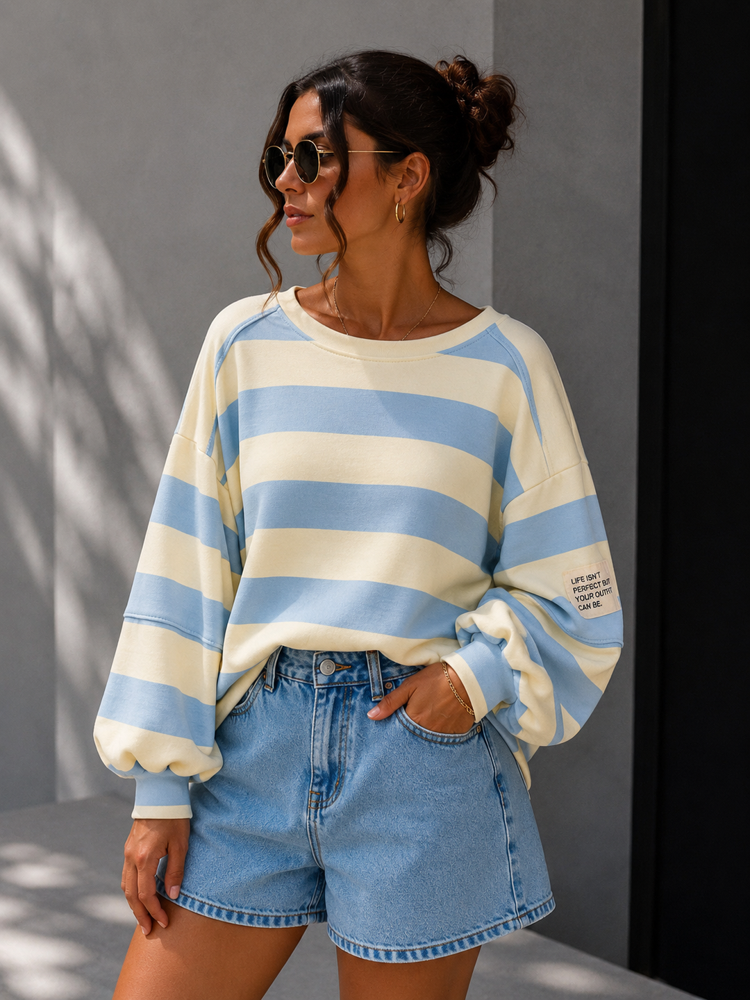 CANDY STREIFEN SWEATSHIRT - versch. Farben