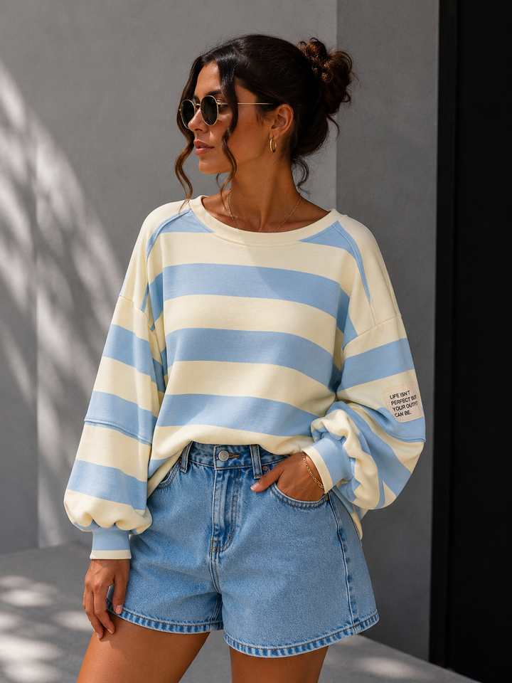 CANDY STREIFEN SWEATSHIRT - versch. Farben