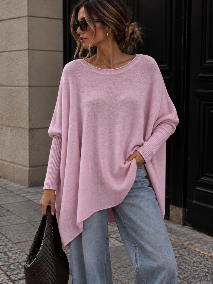 OVERSIZE BASIC STRICKPULLOVER MELL - versch. Farben