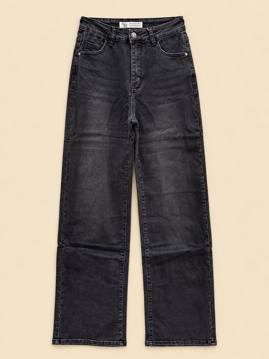 WIDE LEG JEANS ELLA - schwarz