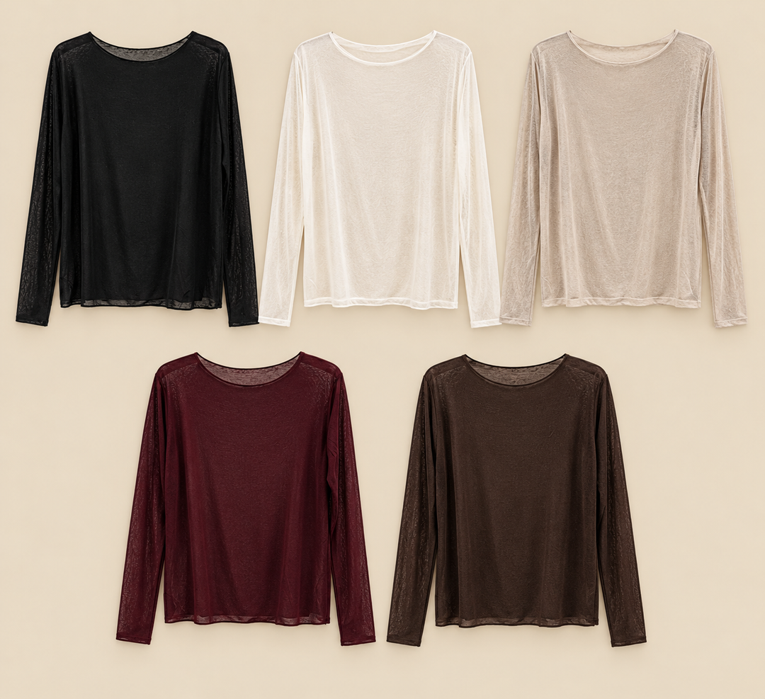 DÜNNES KASCHMIR LONGSLEEVE  - versch. Farben