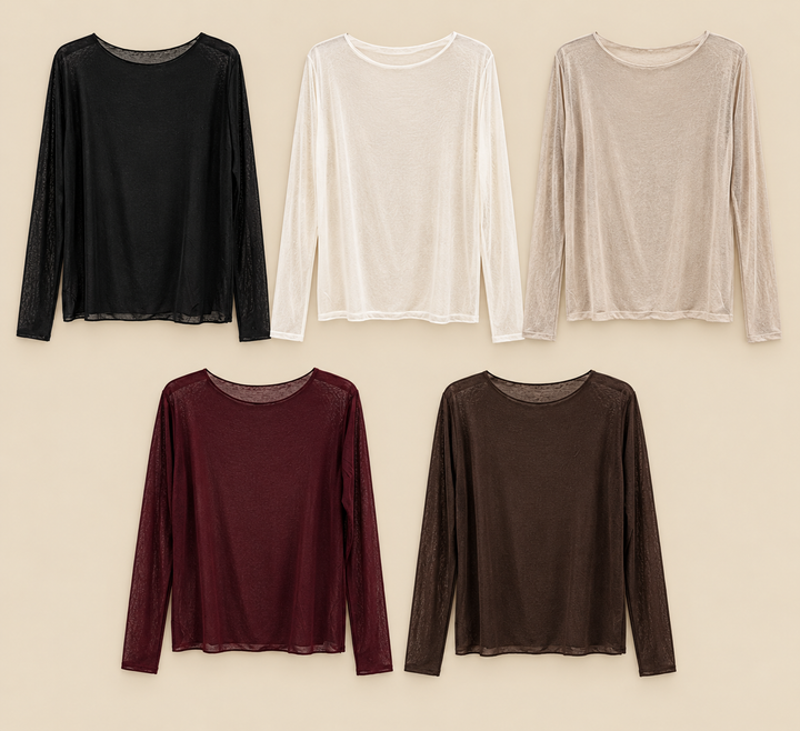 DÜNNES KASCHMIR LONGSLEEVE  - versch. Farben