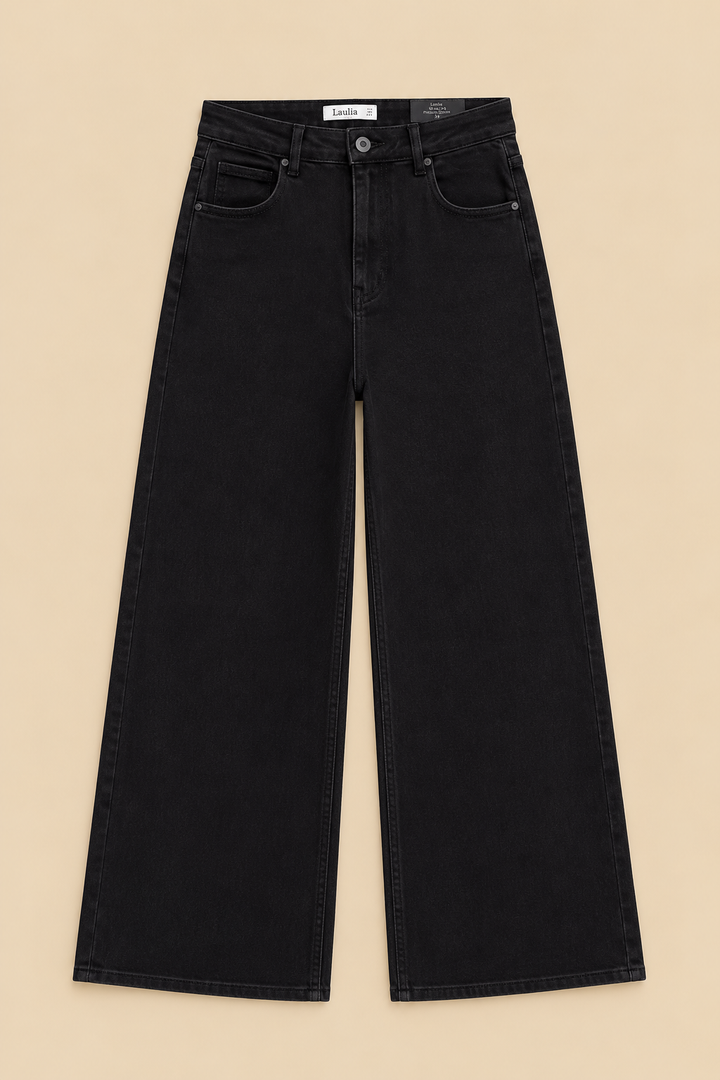 BLACK DAD FIT JEANS - Super Stretch - Full Length