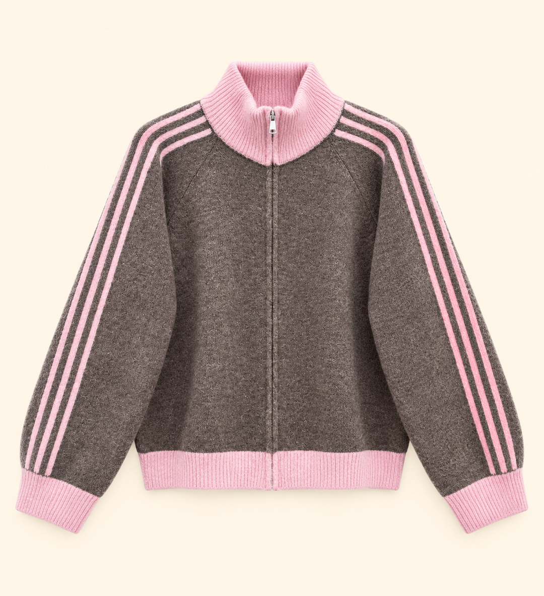 STRICKJACKE SPORTY - Schlamm