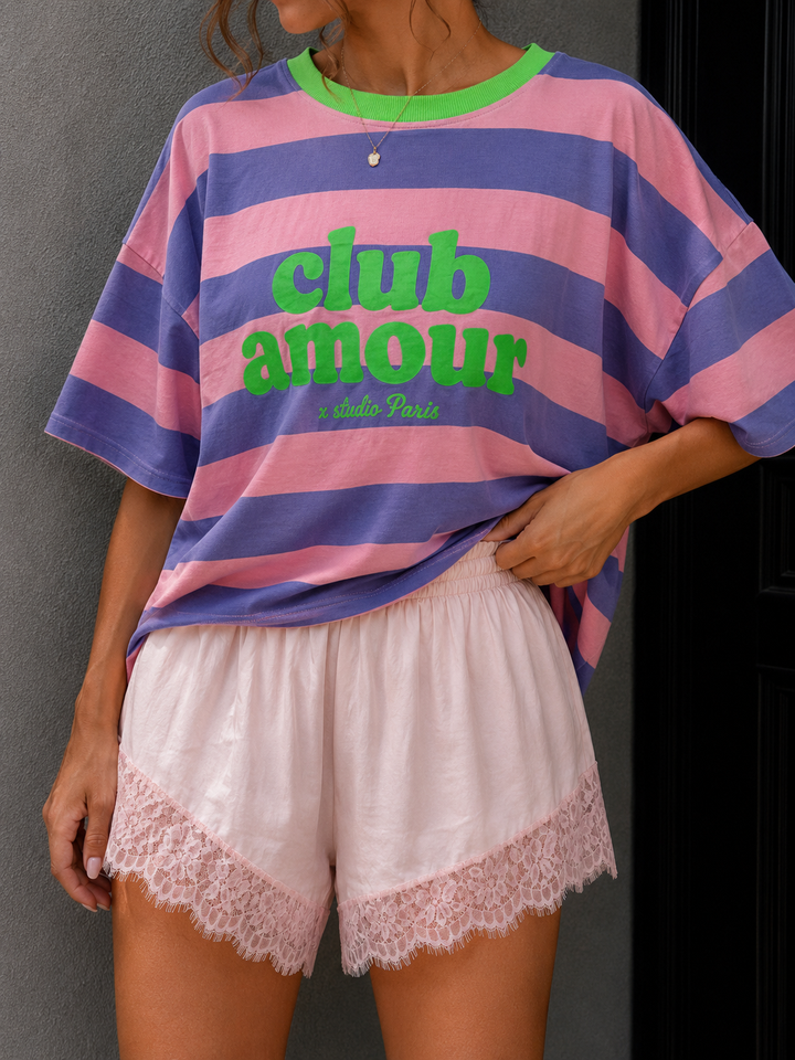 STREIFEN SHIRT CLUB AMOUR - versch. Farben
