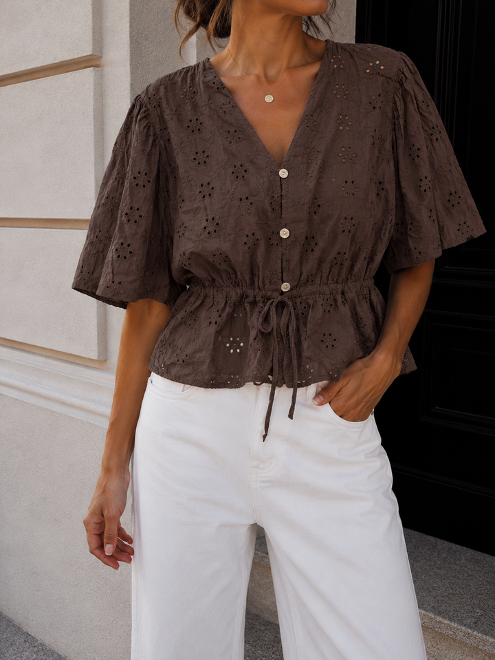 LOCHMUSTER BLUSE ANKE - versch. Farben
