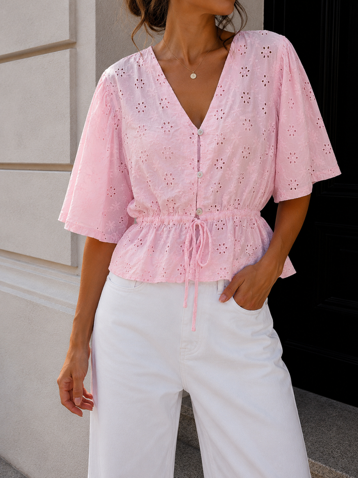 LOCHMUSTER BLUSE ANKE - versch. Farben