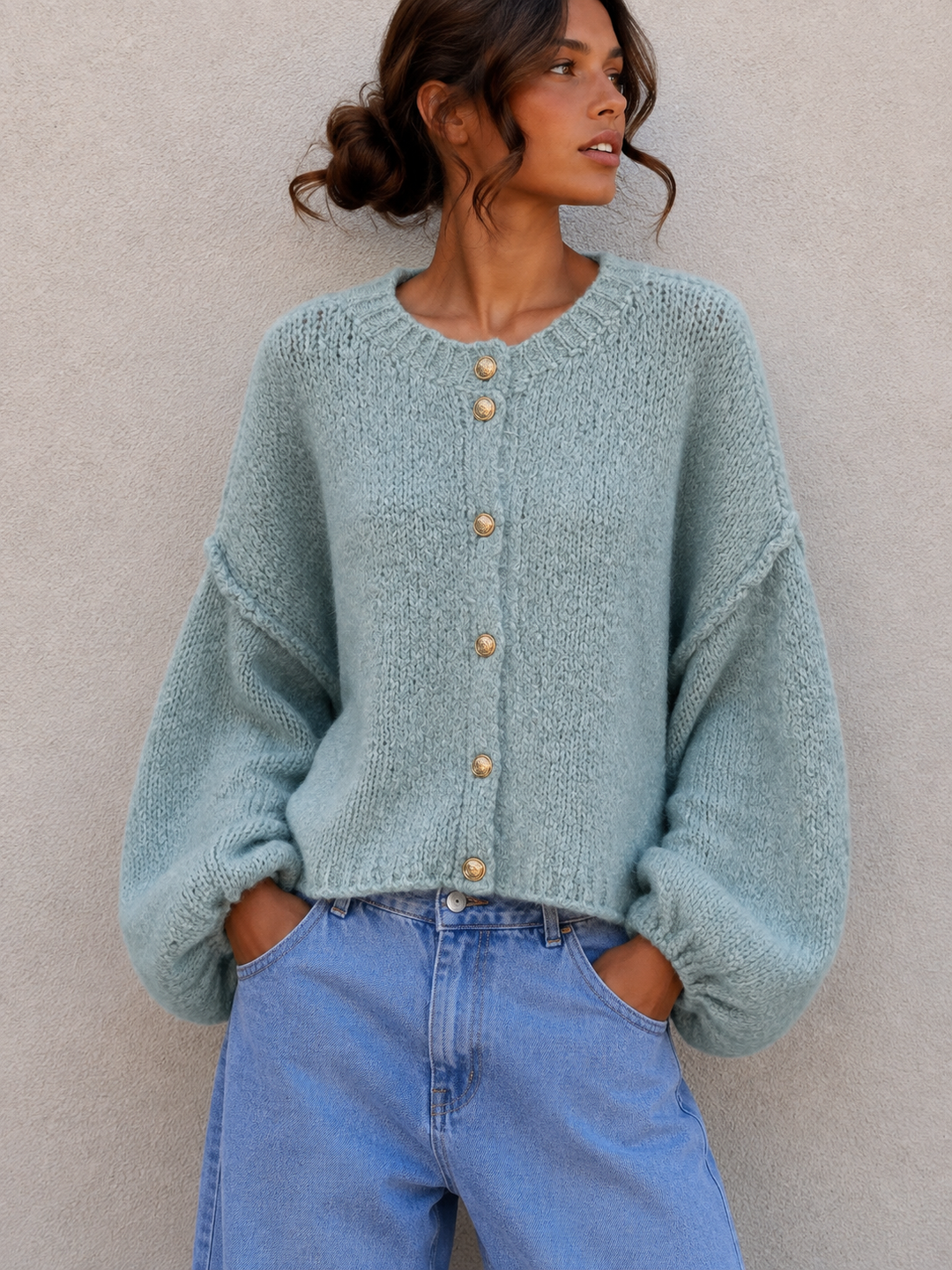 STRICKJACKE MAIRA - versch. Farben