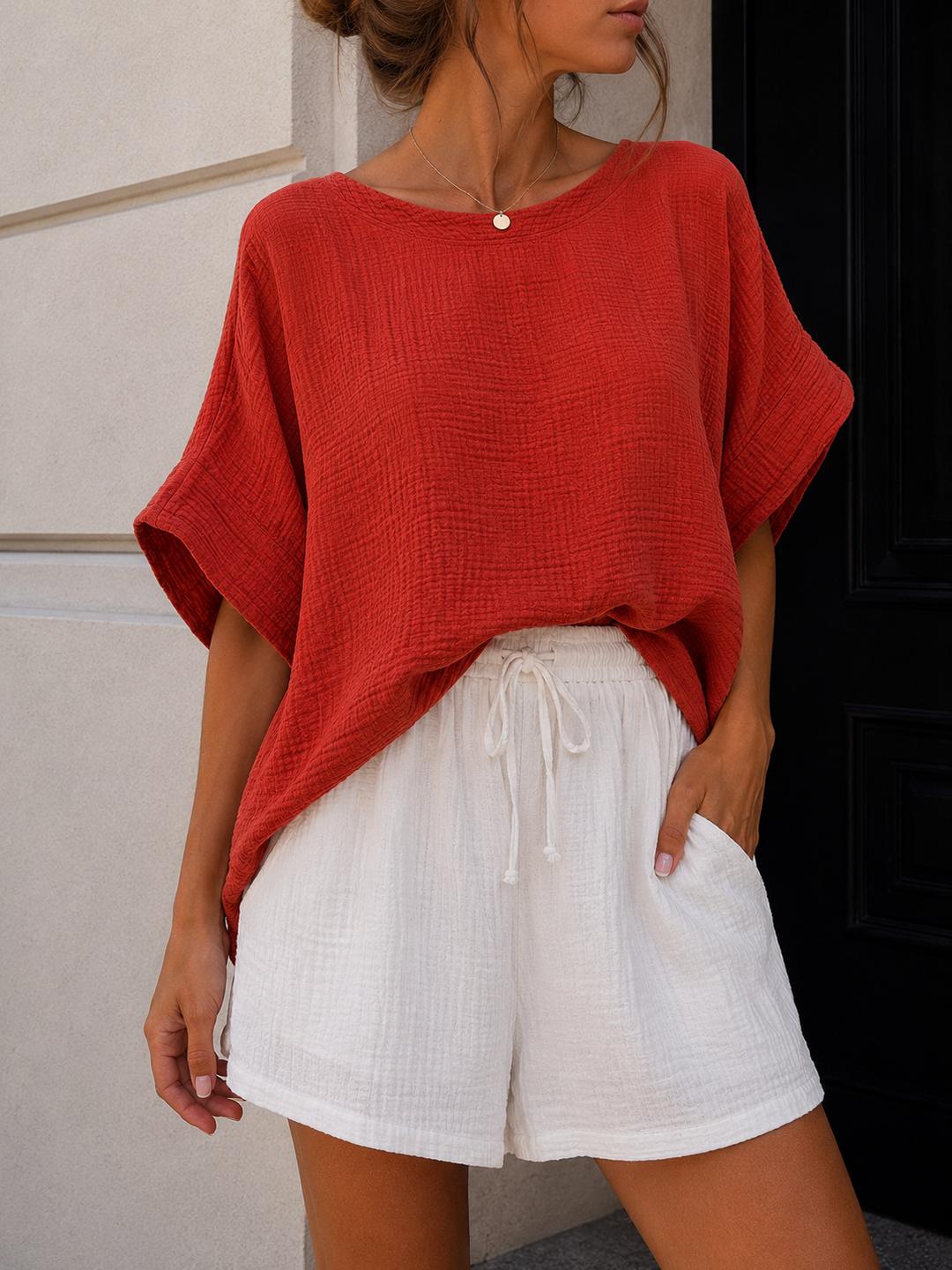 OVERSIZE MUSSELIN SHIRT GINA - versch. Farben