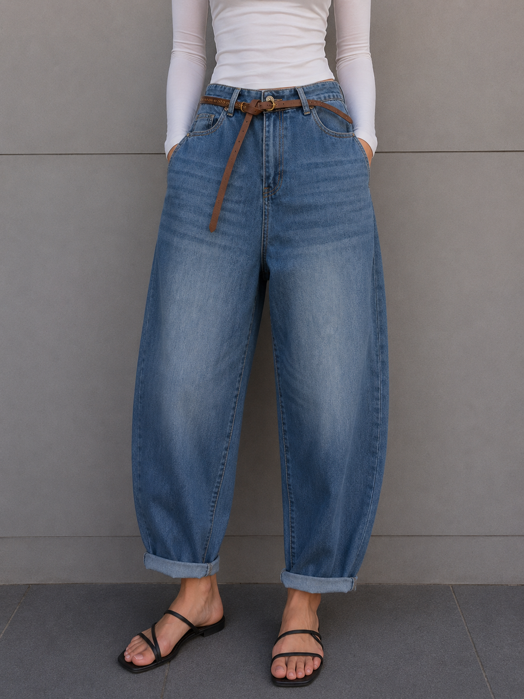 BARRELL JEANS ELA - Blau