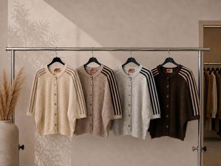 STRICKJACKE LEVEL STRIPE - versch. Farben