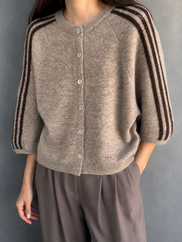 STRICKJACKE LEVEL STRIPE - versch. Farben