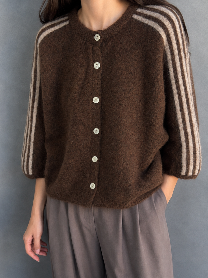 STRICKJACKE LEVEL STRIPE - versch. Farben