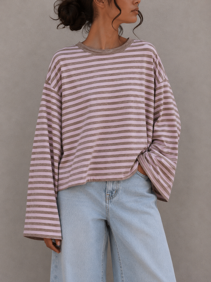 STREIFEN LANGARM SHIRT BIENE - Versch. Farben