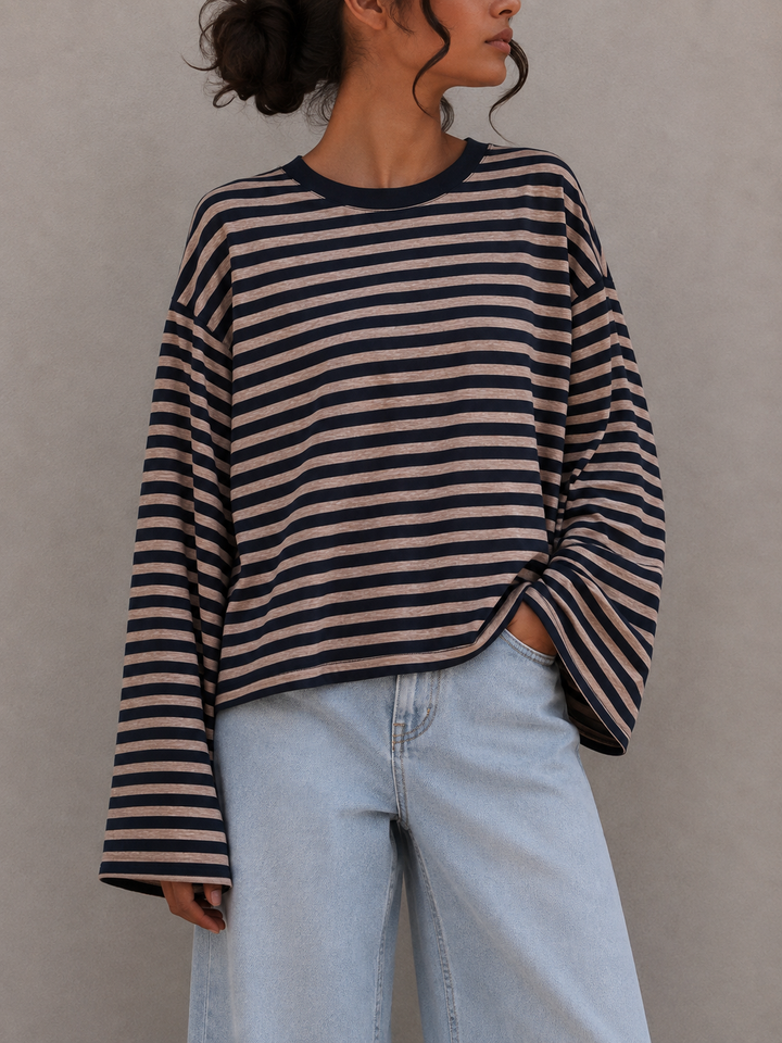 STREIFEN LANGARM SHIRT BIENE - Versch. Farben