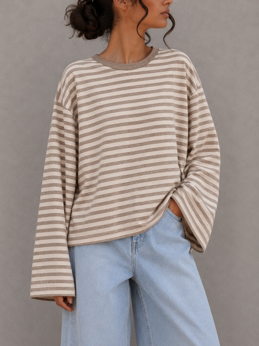 STREIFEN LANGARM SHIRT BIENE - Versch. Farben