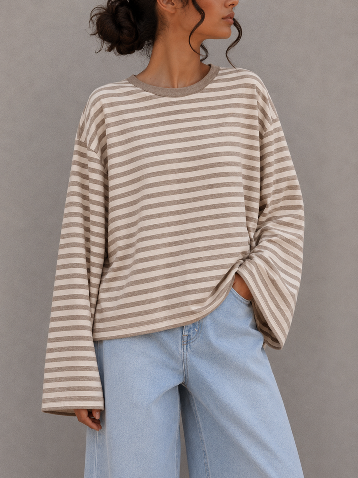 STREIFEN LANGARM SHIRT BIENE - Versch. Farben