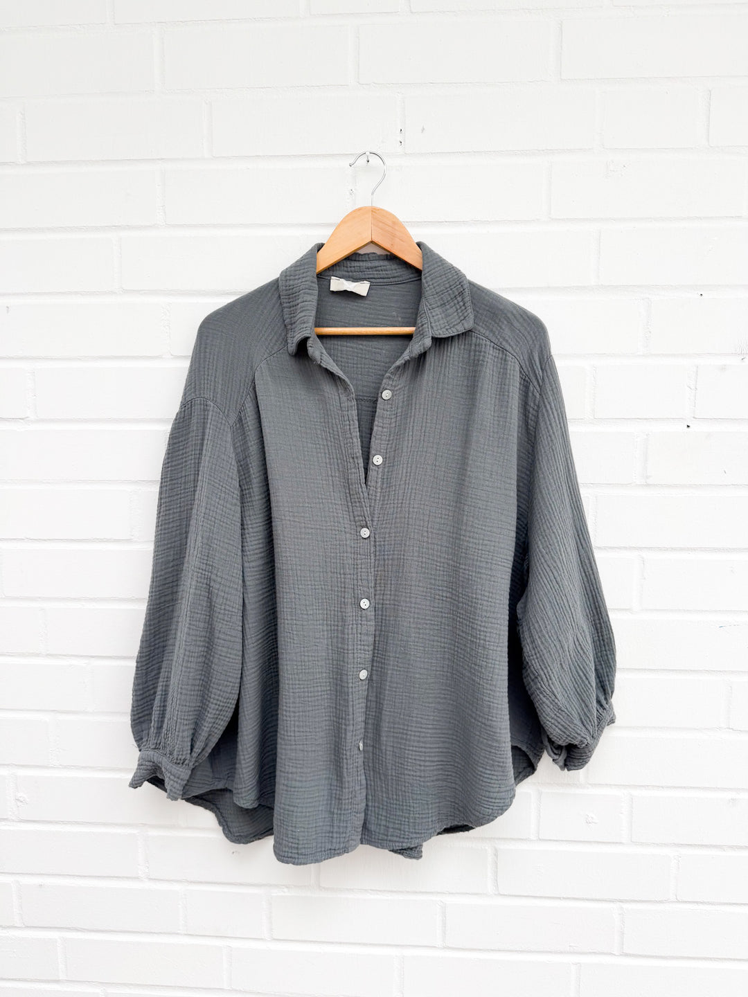 OVERSIZE MUSSELIN BLUSE - versch. Farben